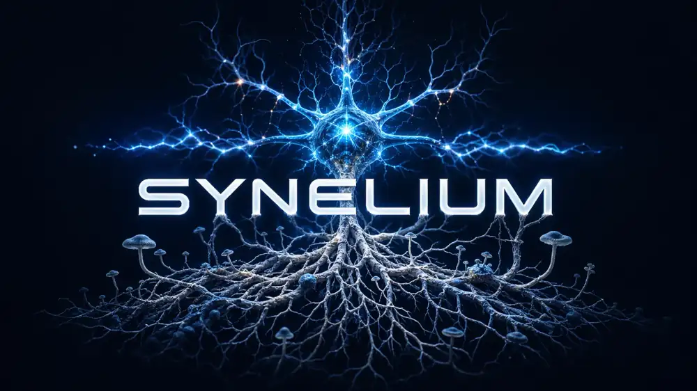 Synelium neural tree logo — intake and revenue-cycle systems